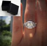 Stylevoa Wish Hot New Princess Square Simulation Diamond Ring - Image 2