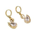 Stylevoa Sweet Rhinestone Swan Earrings - Image 4