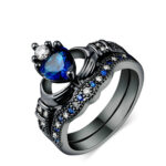 Stylevoa Crown Love Sapphire Female Ring - Image 3