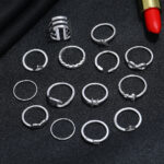 Stylevoa Silver Combination Ring Set - Image 4