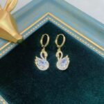 Stylevoa Sweet Rhinestone Swan Earrings - Image 5