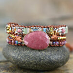 Stylevoa Hand-woven Natural Stone Bracelets For Women